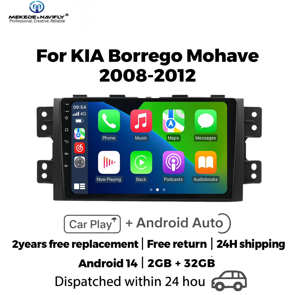IPS touch screen 9inch Car Radio For Kia Borrego Mohave 2008-2012 Wireless Carplay Multime