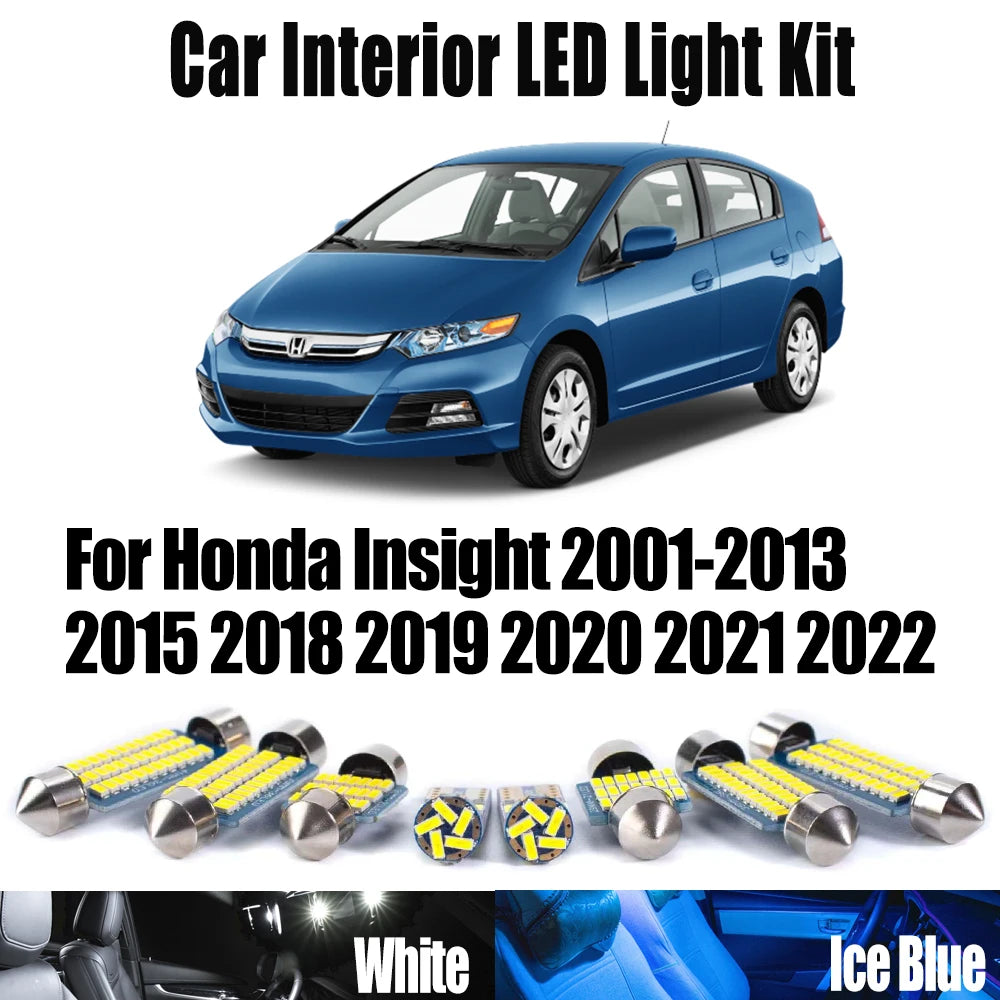 LED Interior Light Kit for Honda Insight 2001- 2015 - Canbus Dome Map Door Trunk Bulbs | AUTOKITSHOP