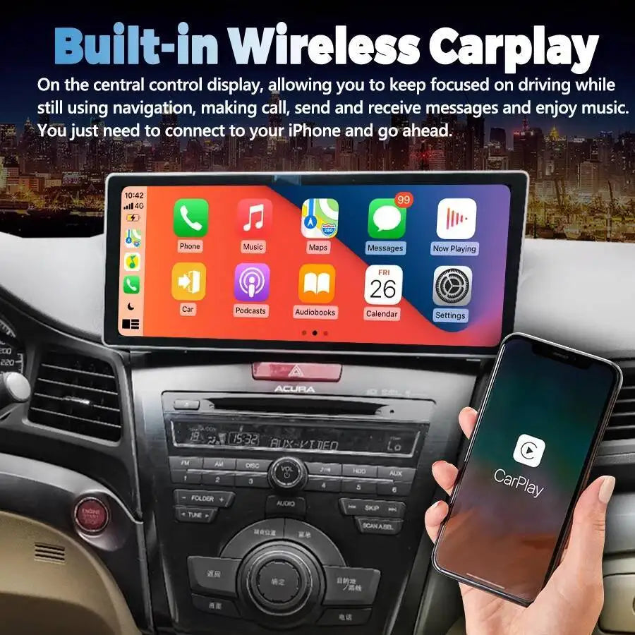 Android15 Stereo GPS Navigation For Honda Acura ILX 2013-2015 Car Radio 12.3-inch Multimed | AUTOKITSHOP