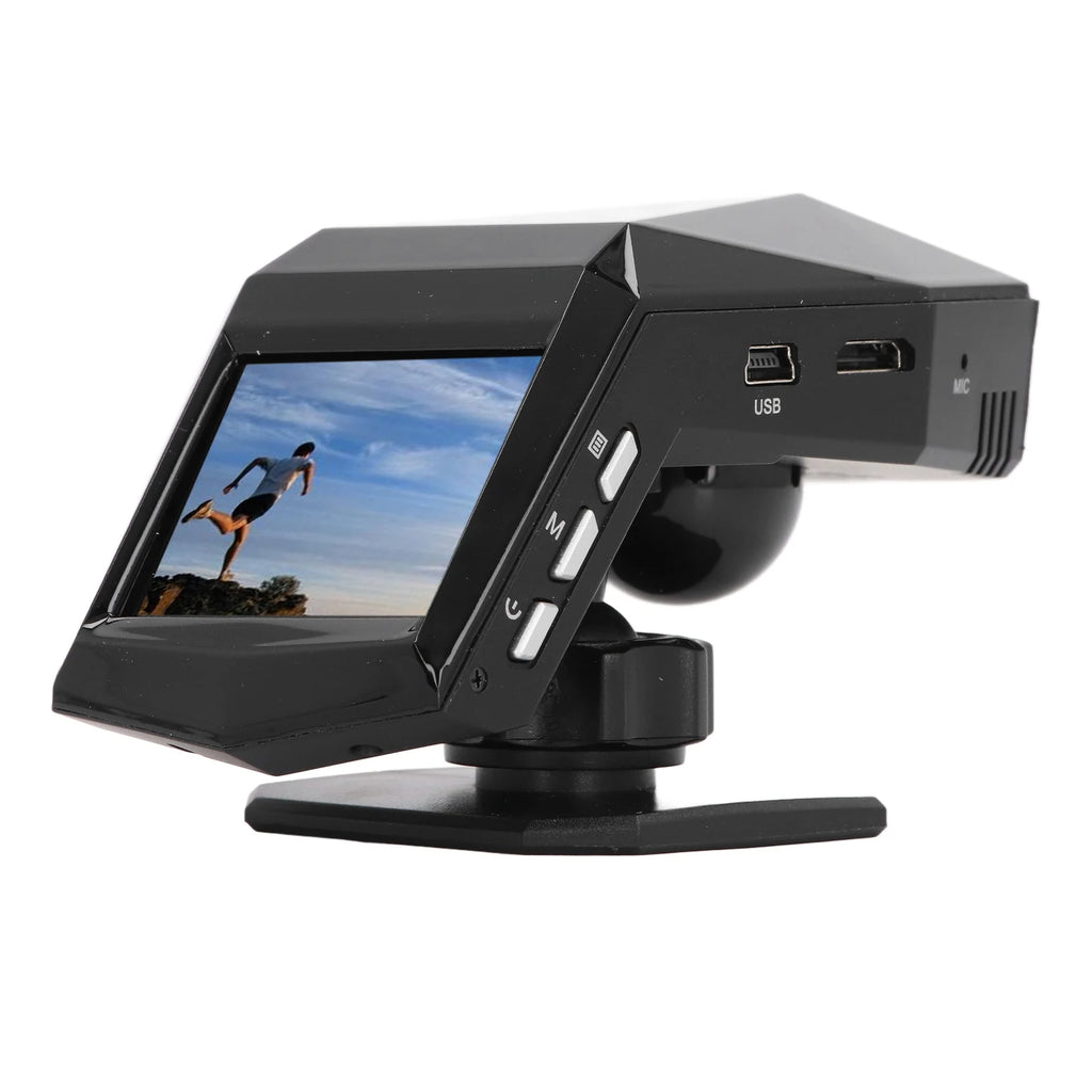 Front and Rear Dash Cam Loop Recording 170 Degree Wide Angle 2.0 Inch Display Screen Dash Cam Fr - Automotive LED Light