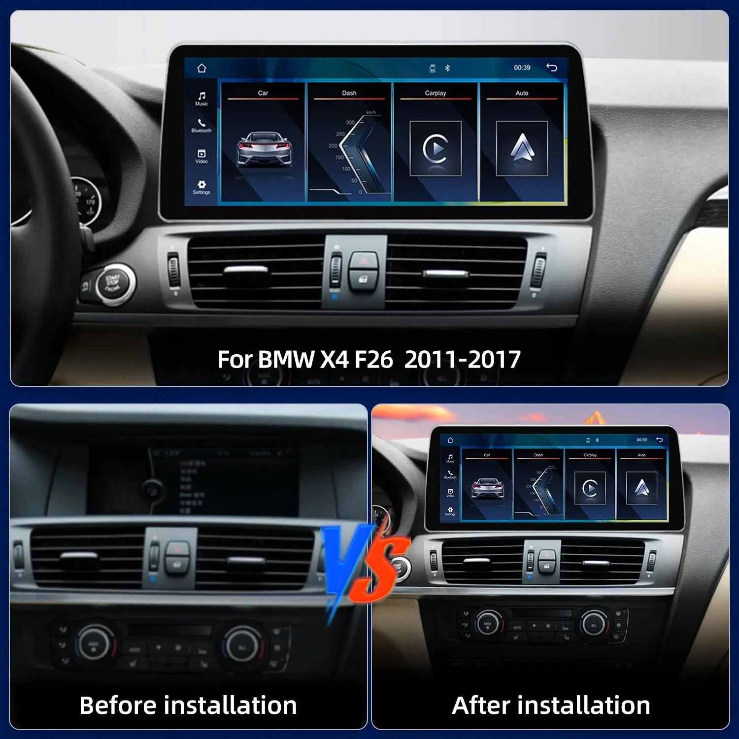LED Interior Light Kit for BMW F26 X4 - Canbus Error-Free Interior Bulbs