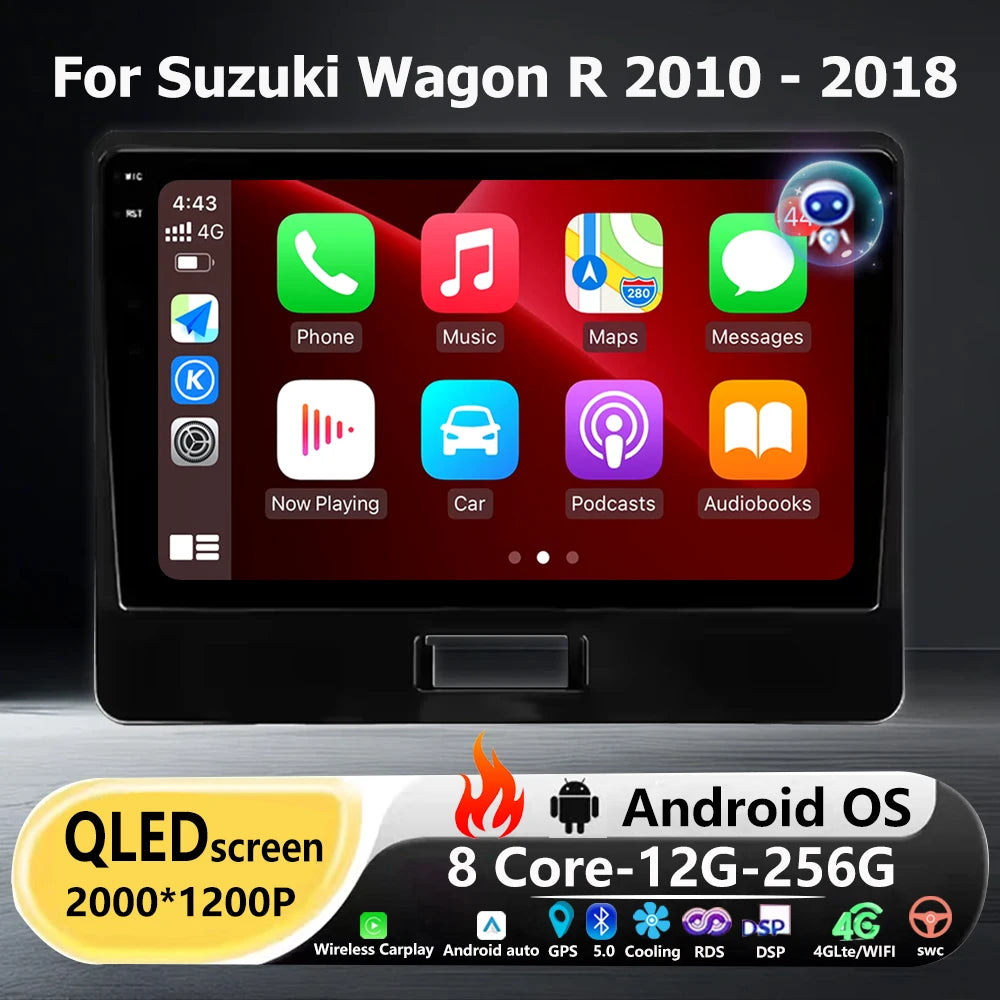 Car Radio Multimedia Video Player GPS Navigation Tools For Suzuki Wagon R 2010 - 2018 Andr
