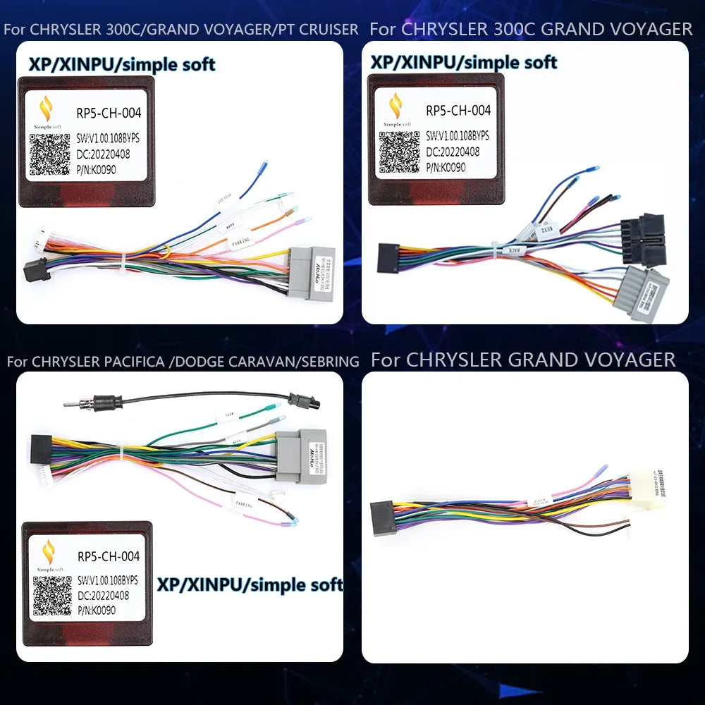 FOR CHRYSLER XP Cable Harness Decoder Canbus Box PACIFICA DODGE CARAVAN GRAND VOYAGER PT C