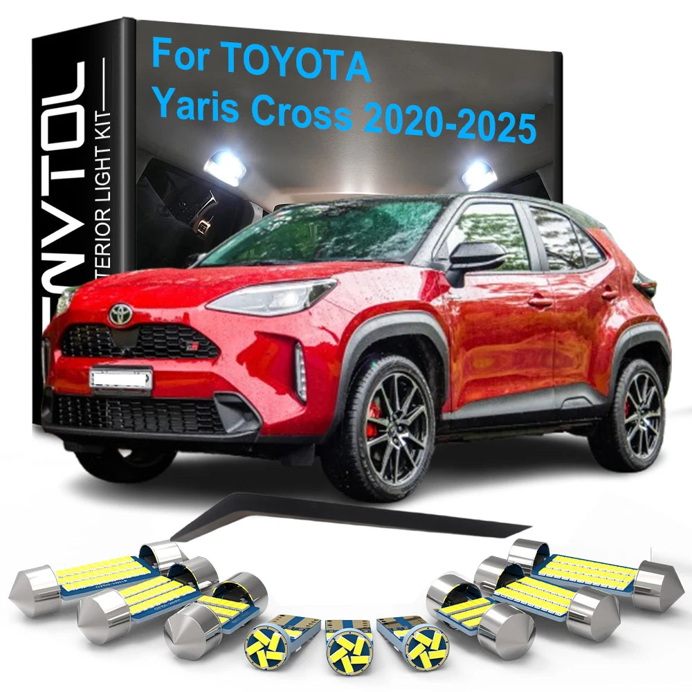 11-Piece LED Interior Light Kit for Toyota Yaris Cross - Canbus Error-Free Bulbs | AUTOKITSHOP