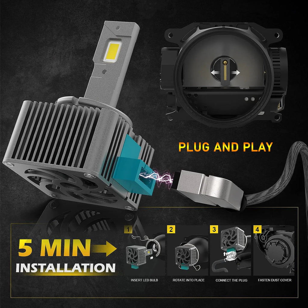 D SERIES D1S D3S LED Car Headlights Bulbs D2R D2S D4R D4S D5S D8S Turbo Lights 6000K 70W A