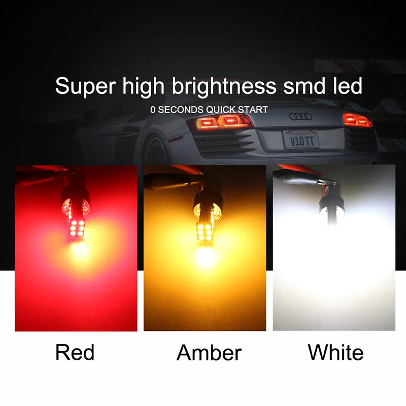 Py21w Ba15s P21w Led 1156 Bau15s Bulb 3030SMD Canbus 1157 Led Bay15d P21/5w Car Turn Signa