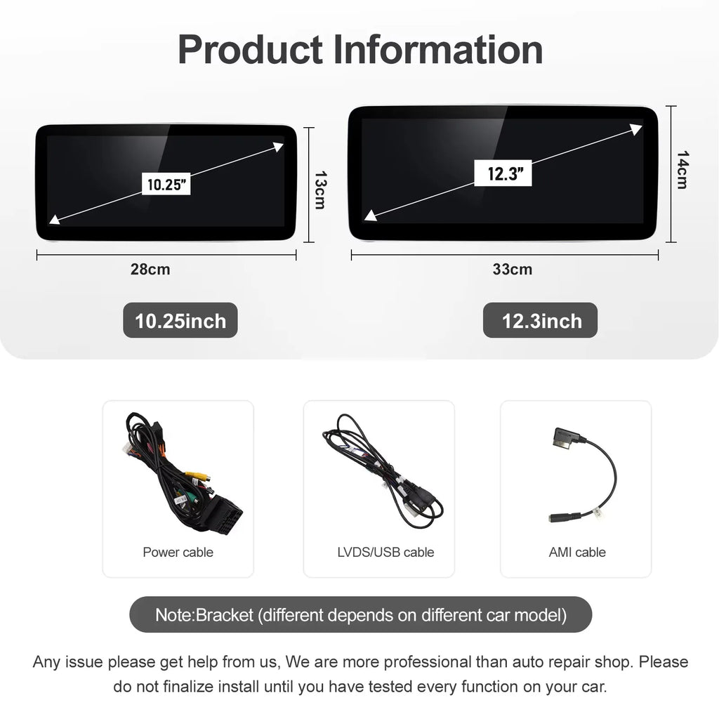 1920*720 Car Multimedia Display For Benz A B CLA GLA W176 W463 W246 2013-2015 NTG4.5 Touch