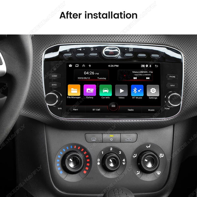 7" Android 15 Car Radio For Fiat Linea Punto EVO 2012-2015 Multimedia Player GPS Intellige