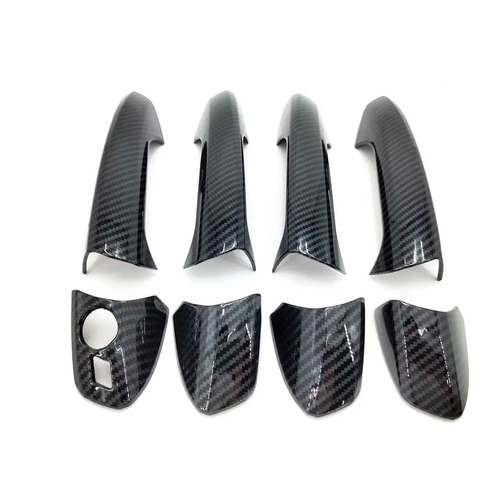 Carbon Look Exterior Door Handle Cover Trim for W204 C300 C350 C250 C63 AMG