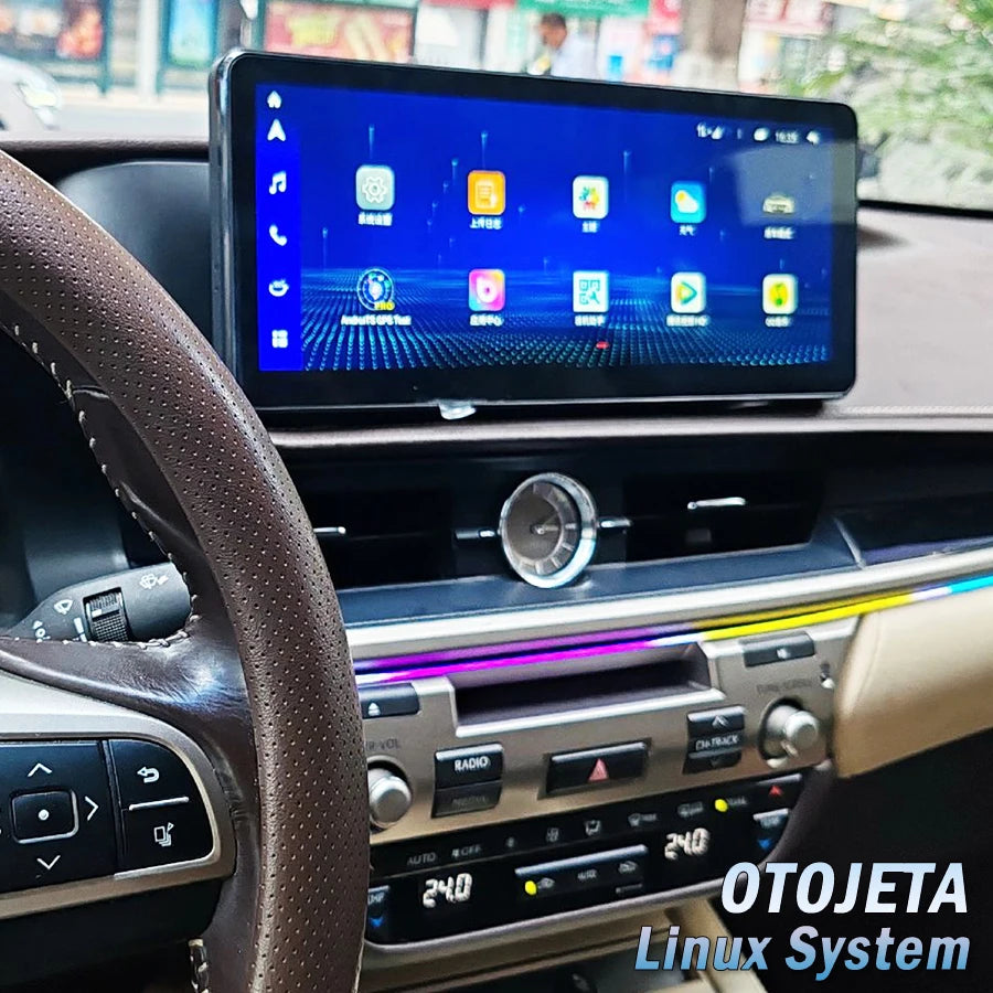Linux 12.3inch Car Radio Screen For Lexus ES ES300h ES350h ES300 ES330 ES350 2013 -2022 Ca