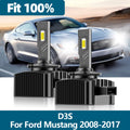 D3S Led Headlight 30000LM 6000K Xenon Car Light For Ford Mustang 2008 2009 2010 2011 2012