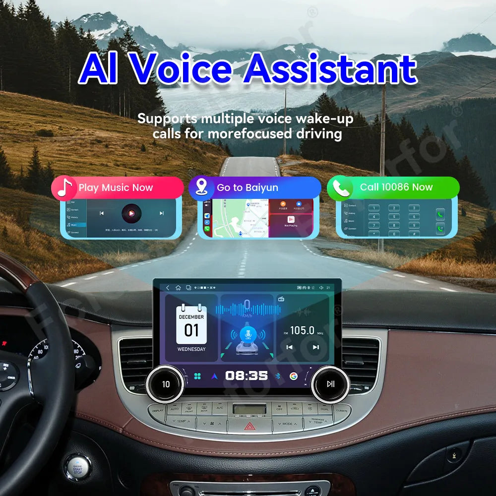 Smart Display Android 15 HD Touch GPS Multimedia Player 11.5 Inch Wireless CarPlay Android