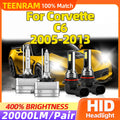 12V 35W HID Bulb Xenon Headlight 20000LM Plug And Play Fog Lights 6000K For Corvette C6 20