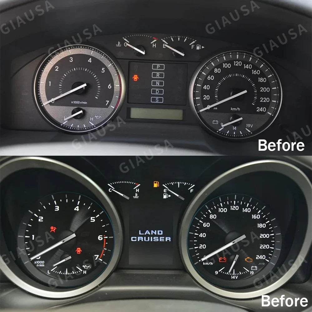 For Toyota Land Cruiser 200 LC200 2008-2022 LCD Panel Digital Cluster Instrument Speedmete