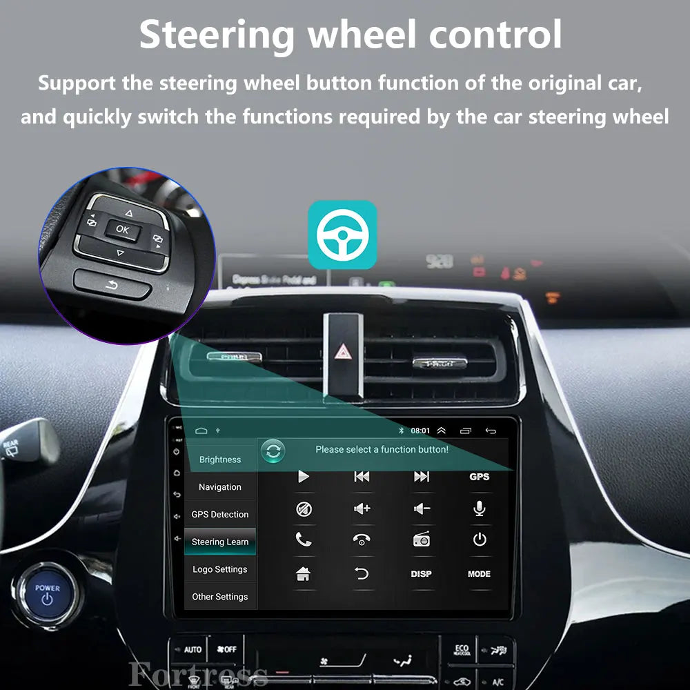 Android 16 Carplay BT For Toyota Prius XW50 2015 2016 2017 2018 2019 2020 Multimedia Car R