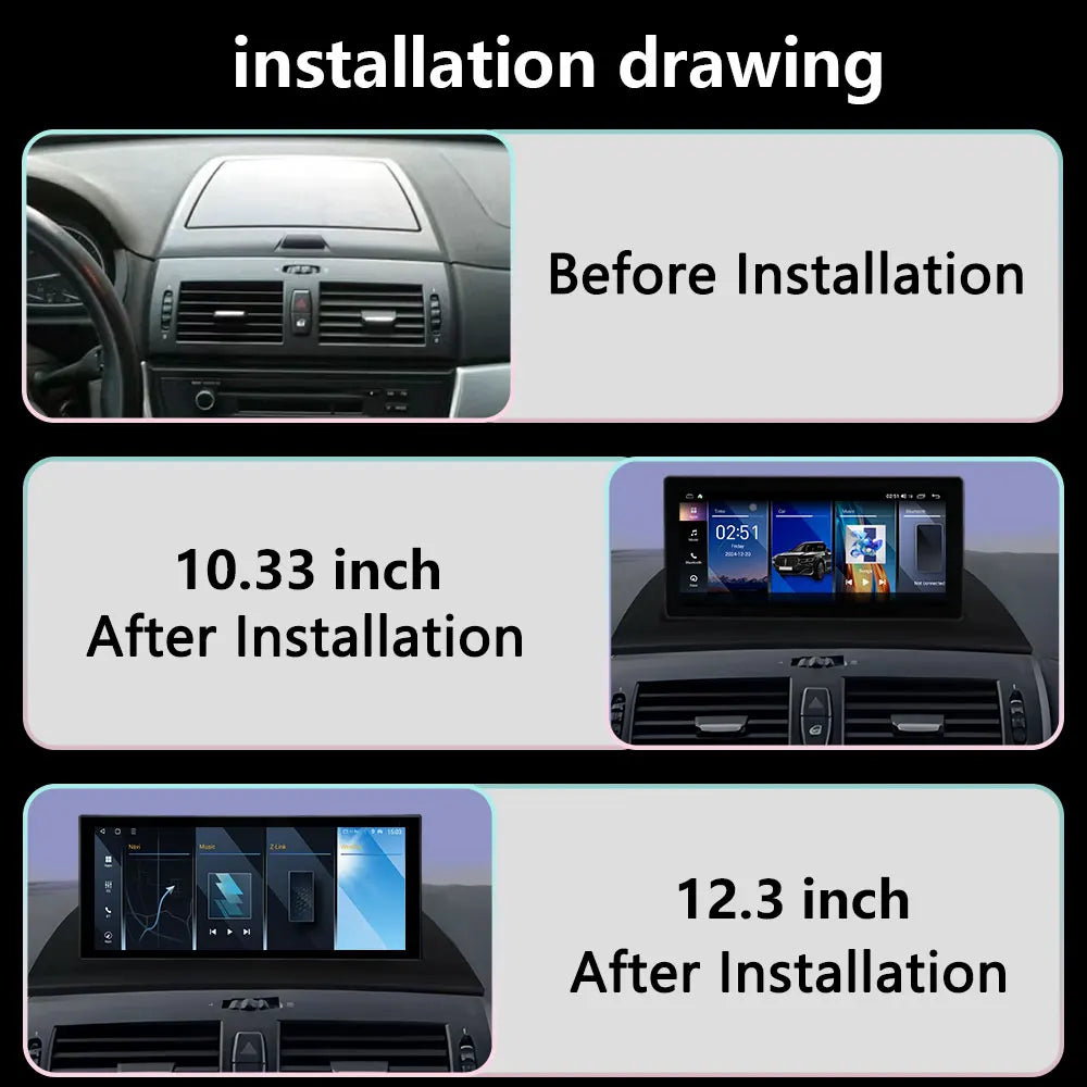 Car Radio Android16 For BMW X3 E83 2005- 2011 Wireless Carplay Multimedia Player Navigatio