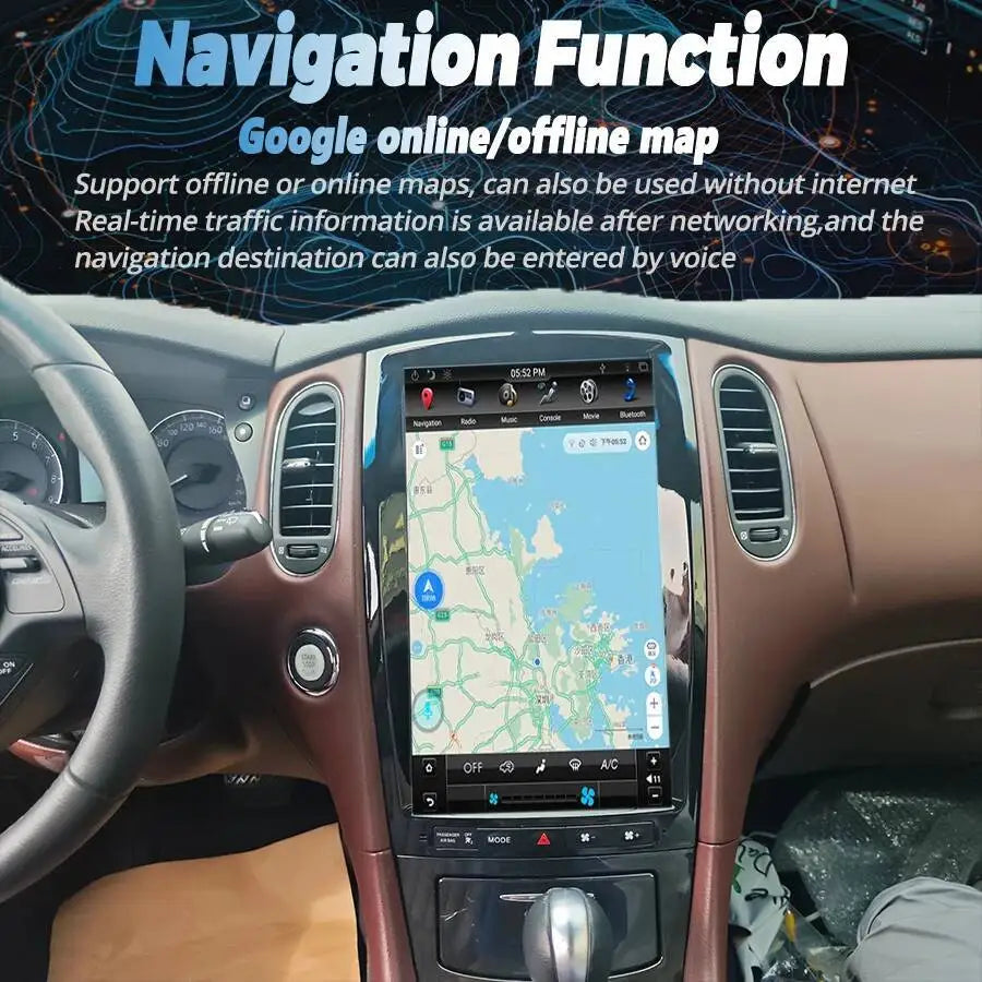 Android Multimedia Navigation Auto Radio Stereo 13.8inch For Infiniti QX50 EX35 EX25 2013- | AUTOKITSHOP