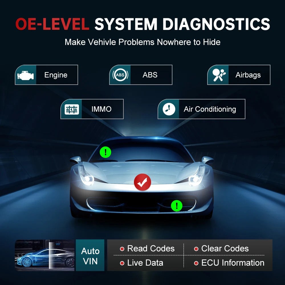 LAUNCH X431 CRP919X Car Diagnostic Tool DBScar VII VCI Auto OBD OBD2 Scanner Active Test E