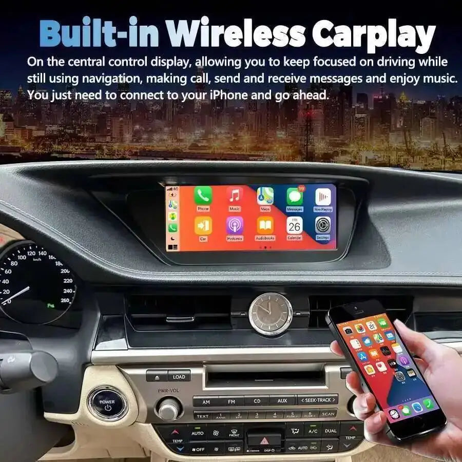 BT DSP Car Radio For LEXUS ES ES200 ES300H ES250 ES350 2013-2017 Navigation Android 14 GPS