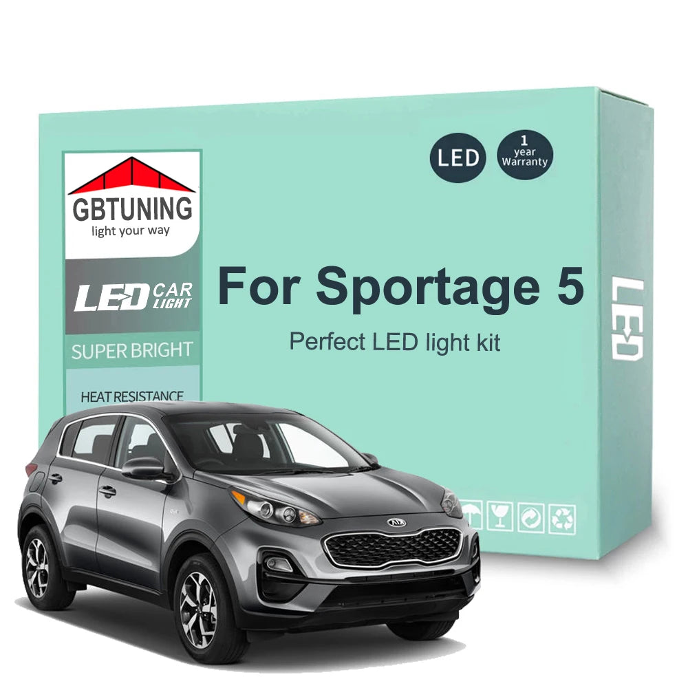 11-Piece LED Interior Light Kit for KIA Sportage 5 NQ5 - Canbus Error-Free Bulbs | AUTOKITSHOP