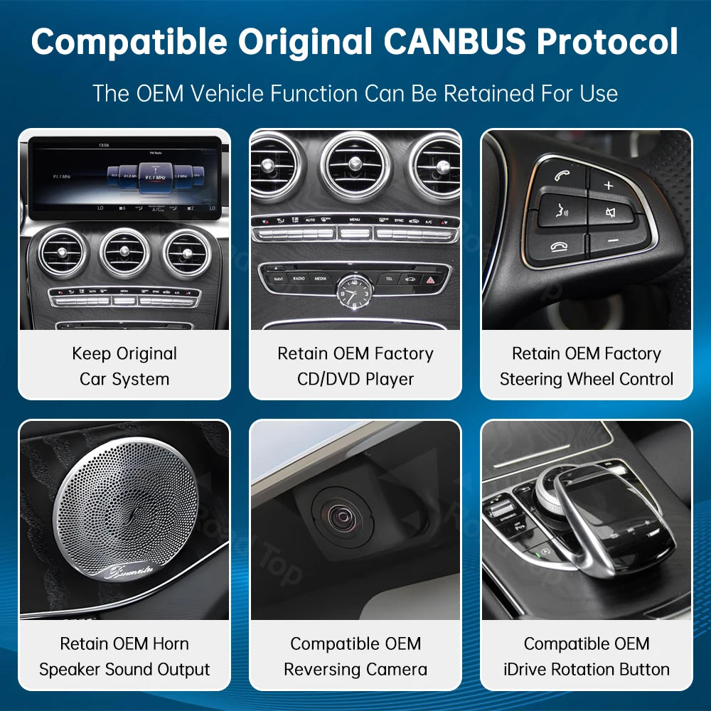 12.3'' Wireless CarPlay Android Auto Multimedia Screen For Mercedes Benz GLA CLA GLC A B C | AUTOKITSHOP