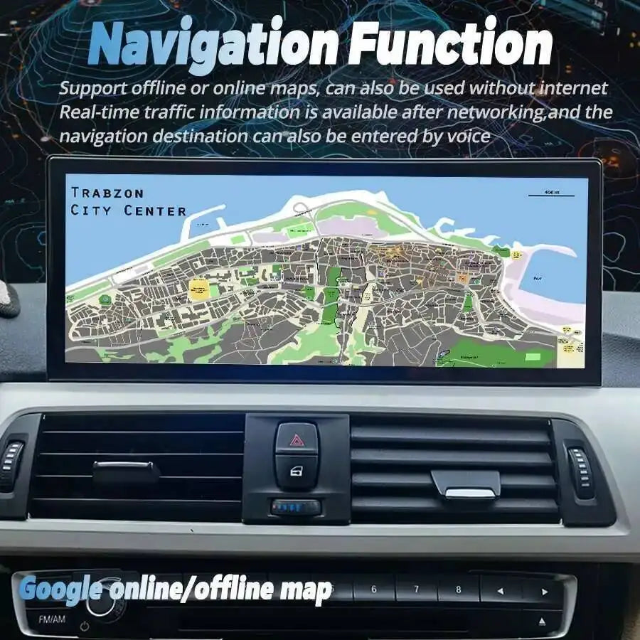 12.3" Android 14 Auto Wireless Carplay For BMW F30 F31 F34 F32 F33 F36 2013-2017 NBT GPS V | AUTOKITSHOP