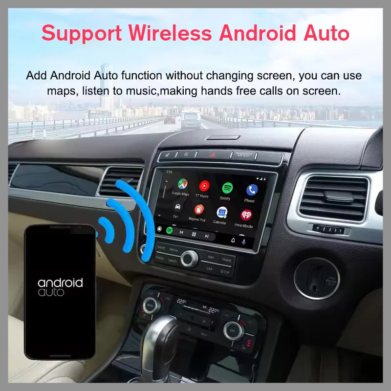 Wireless Carplay Android Auto Car Retrofit Decoder Box For Volkswagen Touareg With 8-inch  | AUTOKITSHOP