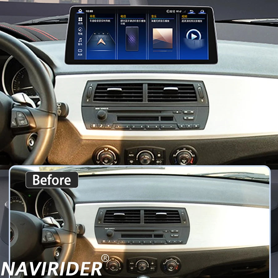GPS Carplay Stereo 256GB 12.8inch Navi Car Radio DSP HU For BMW Z4 E85 E86 E89 2007-2011 D