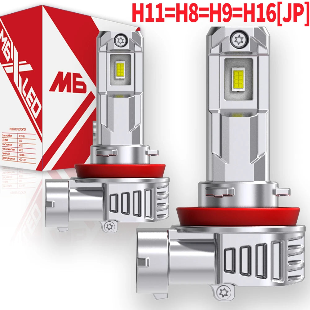 H8 Led Light H9 H11 H16JP Auto Fog Diode Moto Driving Running Lamp Canbus No Error White C