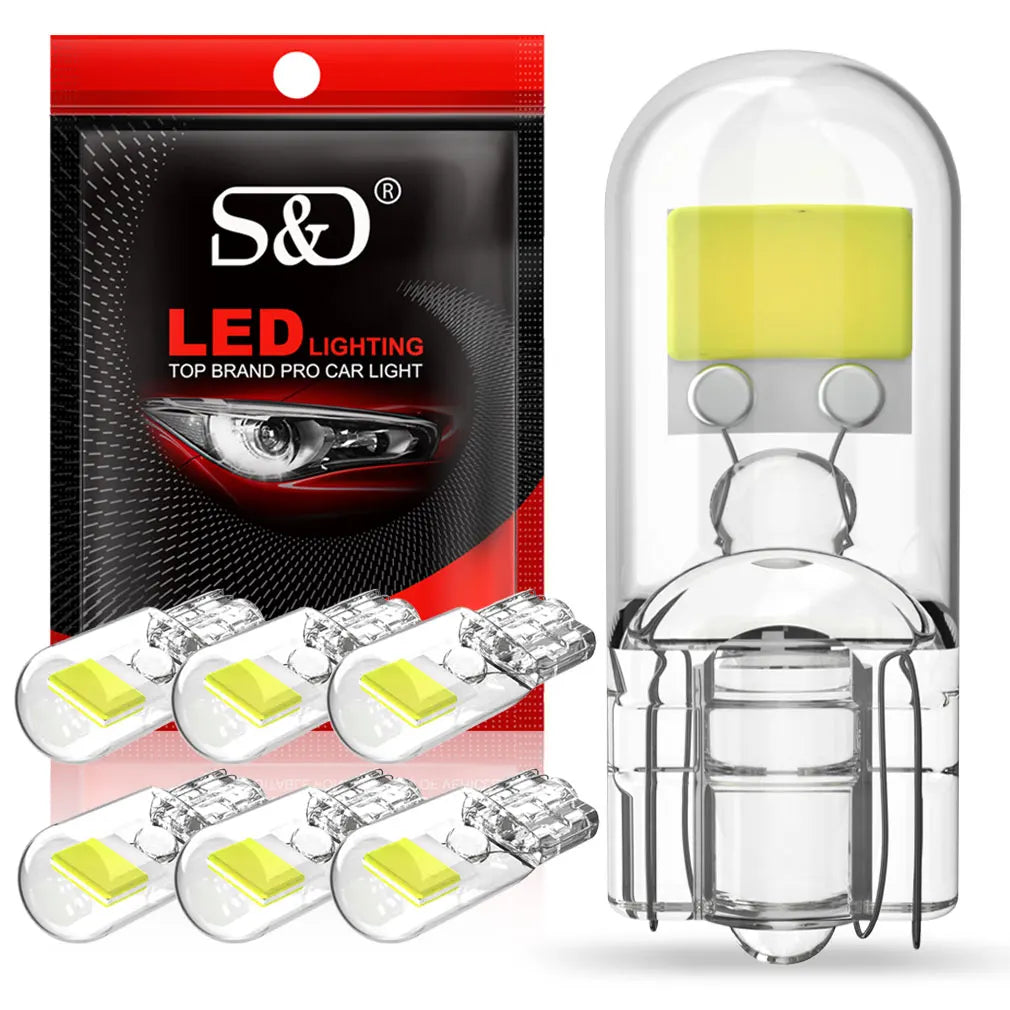 6-Piece LED Interior Light Kit for W5W T10 - Canbus Error-Free Interior Bulbs