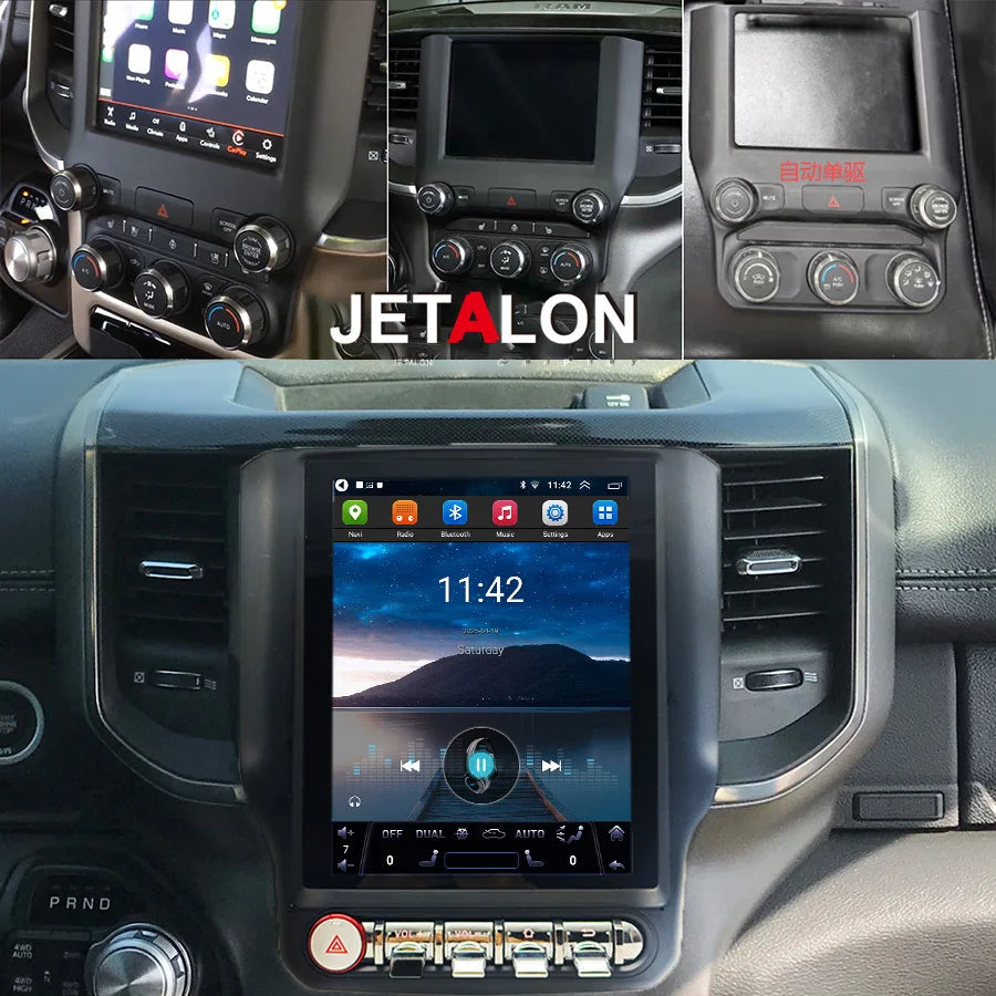 256GB Screen Navigation GPS For Dodge Ram 2019 Radio Navi Stereo Multimedia Video Player G