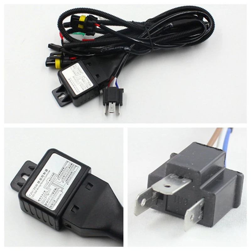 Rockeybright H4 9003 HB2 bi-xenon controller Relay H13 hid cable H4 9004 9007 Headlight Re