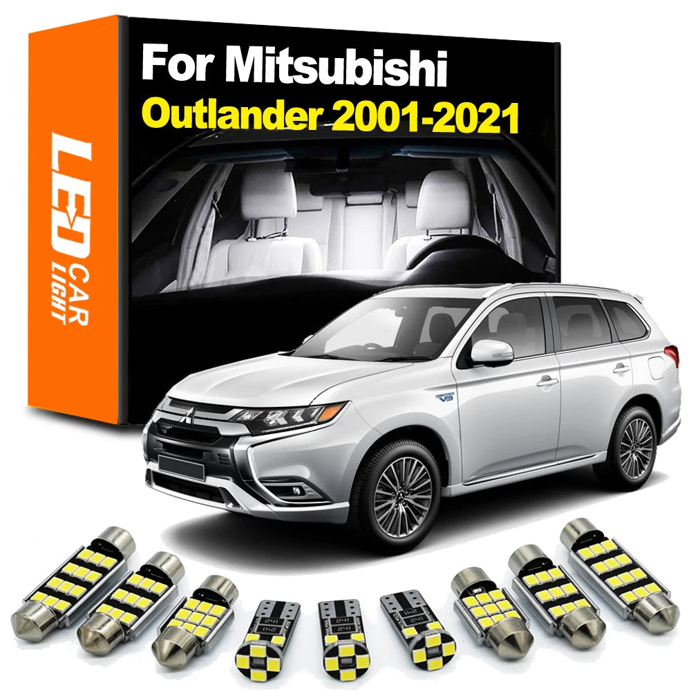 LED Interior Light Kit for Mitsubishi Outlander 1 2 3 I II III 2001-2017 - Canbus Dome Map Door Trunk Bulbs | AUTOKIT...