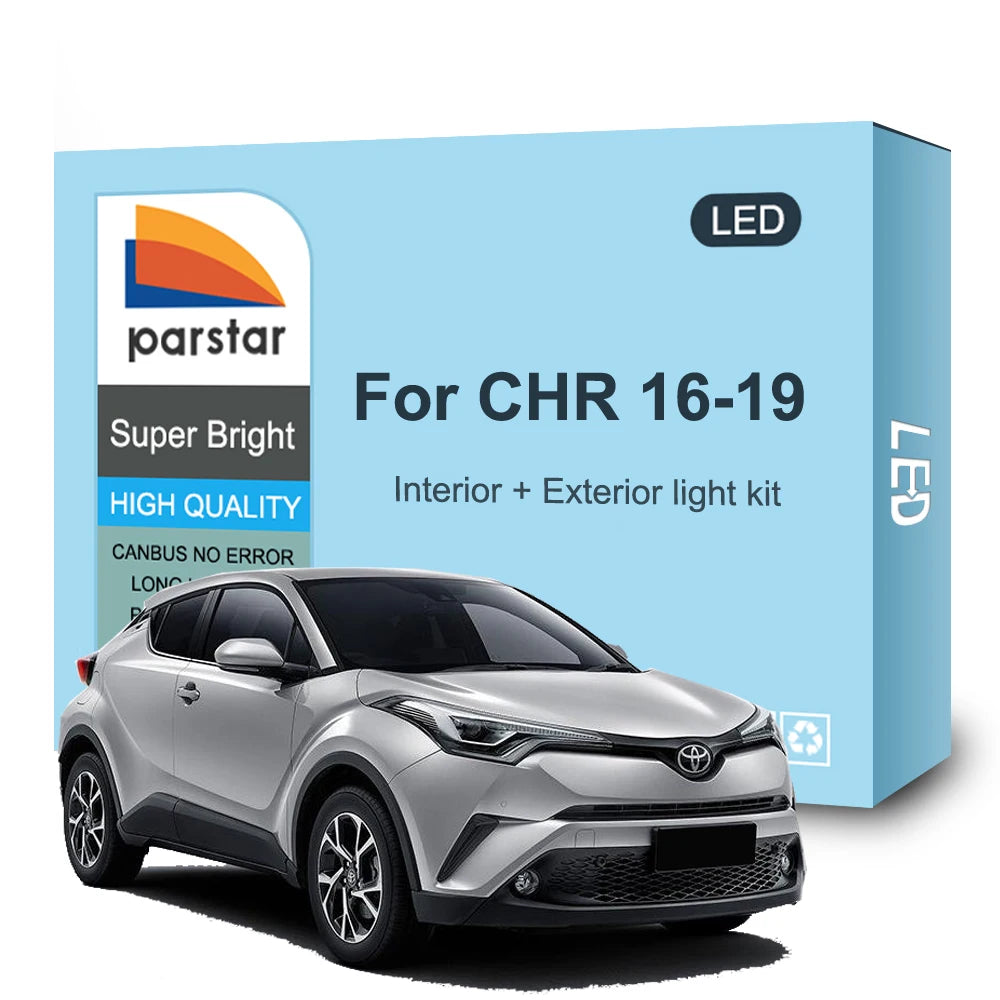 LED Interior and Exterior Light Kit For Toyota C-HR CHR 2016 2017 2018 2019 LED Bulb Fog Lamp Turn Signal Backup Reverse Light