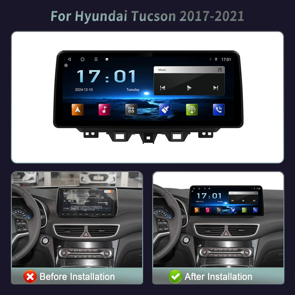 12.3 inch Car Radio Multimedia Navigation Wireless BT CarPlay 4G GPS Multimedia Head Unit