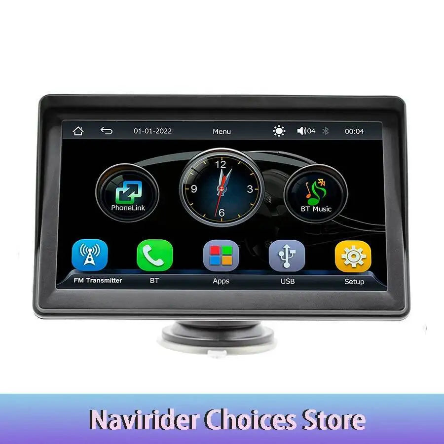 7inch Auto CarPlay Car Radio WiFi GPS FM HD Bluetooth Multimedia Touch Screen Universal Vi