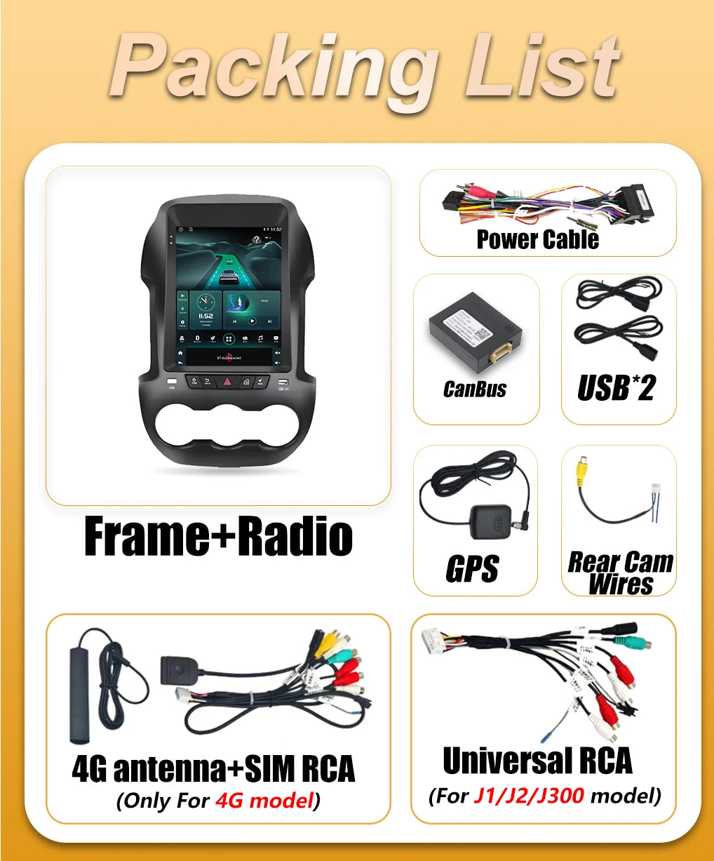 9.7'' Android 16 Auto Car Radio For Ford Ranger F250 2011 2012 2013 2014 2015 Carplay Mult | AUTOKITSHOP