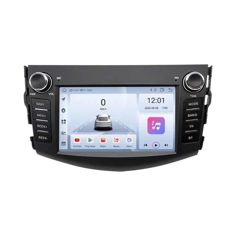 SZLELV Android 15 Car Radio Carplay Auto For Toyota RAV4 Rav 4 2006-2012 Multimedia Player