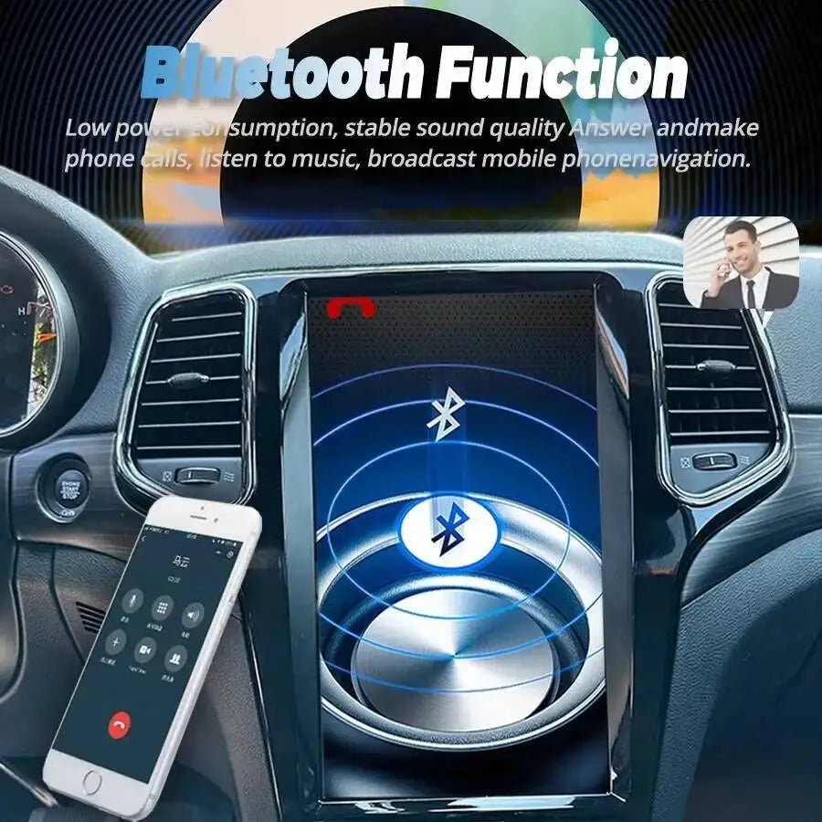 13.3 Inch Player Gps Radio Android 12 Octa Core For Jeep Grand Cherokee 2014 to 2020 Car M | AUTOKITSHOP