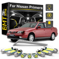 LED Interior Light Kit for Nissan Primera P10 P11 P12 W10 WP11 WP12 Sedan Hatchback Wagon 1990-2004 - Canbus Dome Map...