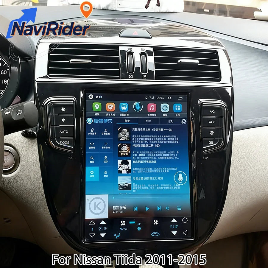 9.7inch Screen Android 15 Multimedia Video Player For Nissan Tiida 2011-2015 Navigation Ca