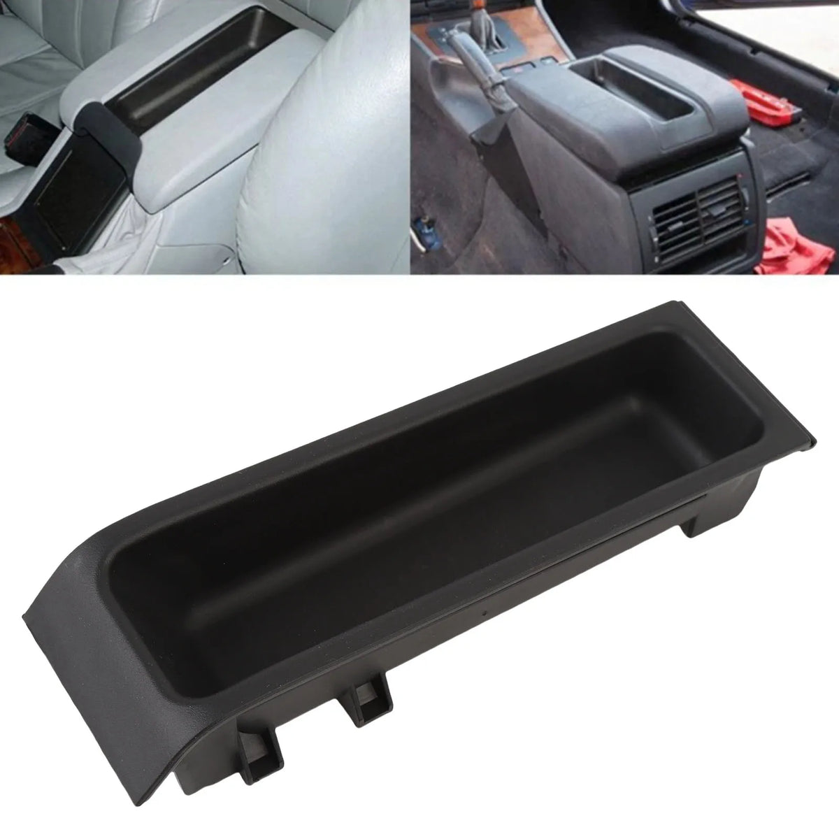 Car Center Console Armrest Tray 51168215943 Console Organizer Tray Replacement f for E39 1995-2003 - Automotive LED Ligh