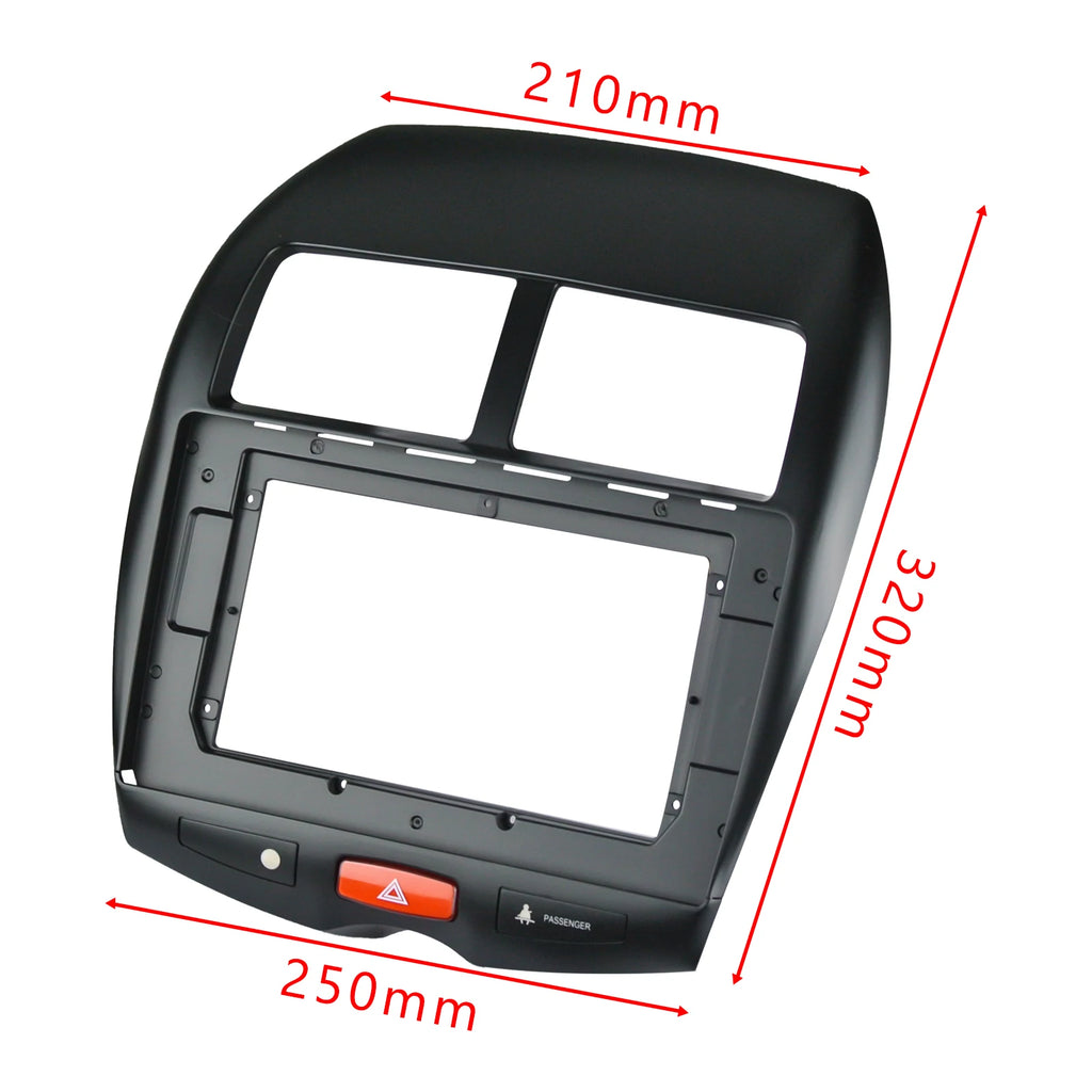 10.1 Inch for MITSUBISHI ASX 2013-2017 Double Din Car Fascia Dash Kit Installation Emergen | AUTOKITSHOP