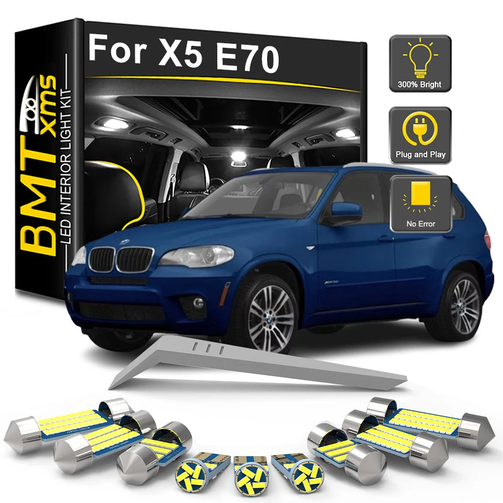 23-Piece LED Interior Light Kit for BMW X5 E70 - Canbus Error-Free Bulbs | AUTOKITSHOP