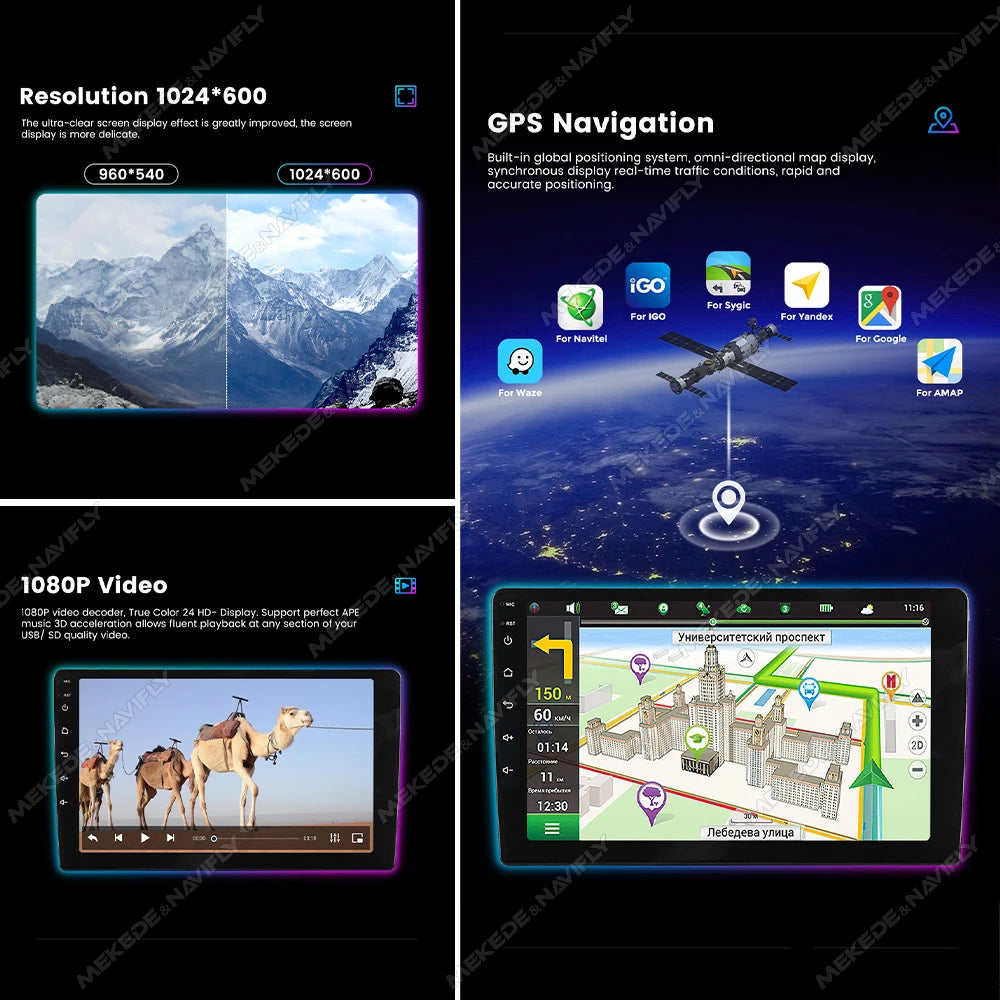 Android14 HD Car Radio For Toyota RAV4 2 CA20 CA20W XA20 2003 - 2005 Car-Play auto Multime