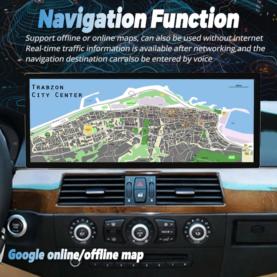 15.8" Car Radio For BMW 5 Series 3 Series E90 E91 E92 E60 E61 E63 E64 2010-2012 CarPlay An
