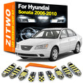 ZITWO 14Pcs For Hyundai Sonata 2006 2007 2008 2009 2010 Car LED Bulbs Interior Map Dome Reading  - Canbus LED Car Light
