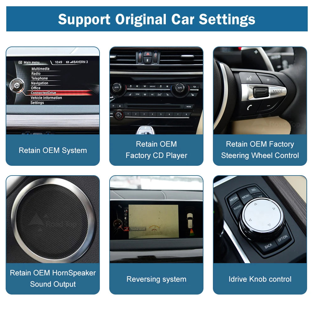 Road Top 1920*720 Linux Touch Screen Wireless Carplay Android Auto Car Multimedia Display  | AUTOKITSHOP