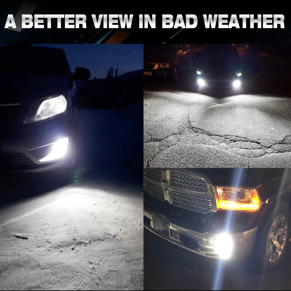 H8 H11 LED Headlights Canbus H7 9005 HB3 9006 HB4 Fog Light Bulb 30000LM 5500K LED Daytime
