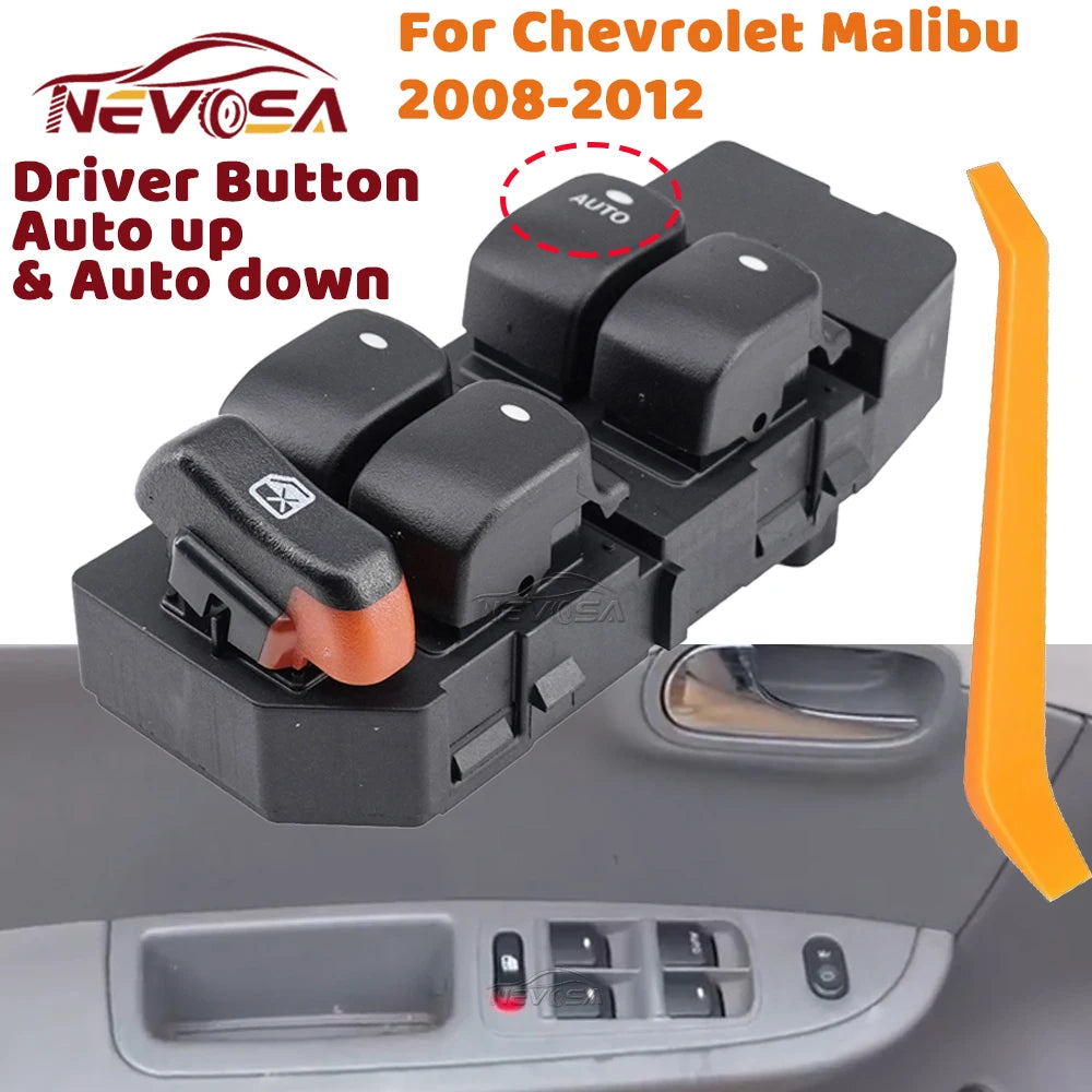 Electric Power Window Switch For Chevrolet Malibu 2008 2009 2010 2011 2012 Master Glass Lifter C - Automotive LED Light